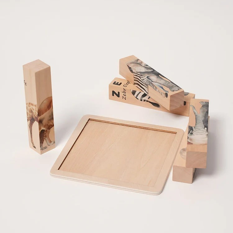 Montessori houten dierenpuzzels Montessori & Speelgoed