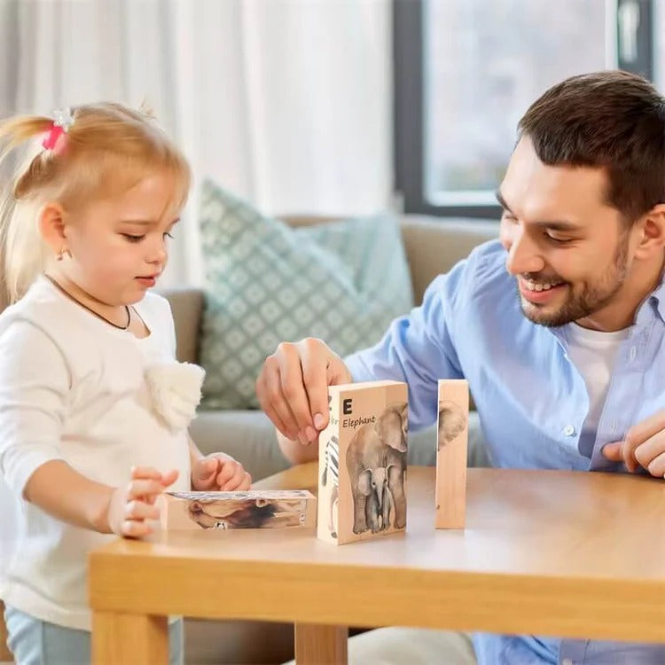 Montessori houten dierenpuzzels Montessori & Speelgoed