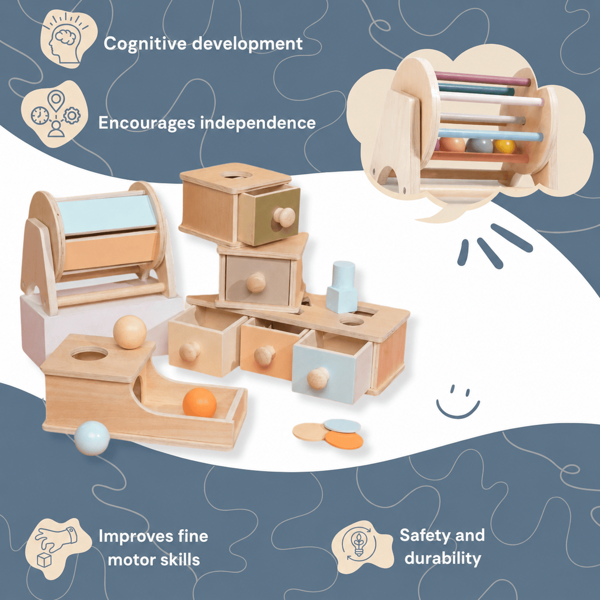 Montessori houten educatief speelgoed Montessori & Speelgoed