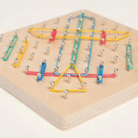 Montessori houten geometrisch activiteitenbord Montessori & Speelgoed