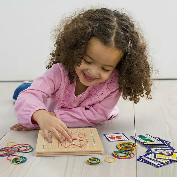 Montessori houten geometrisch activiteitenbord Montessori & Speelgoed