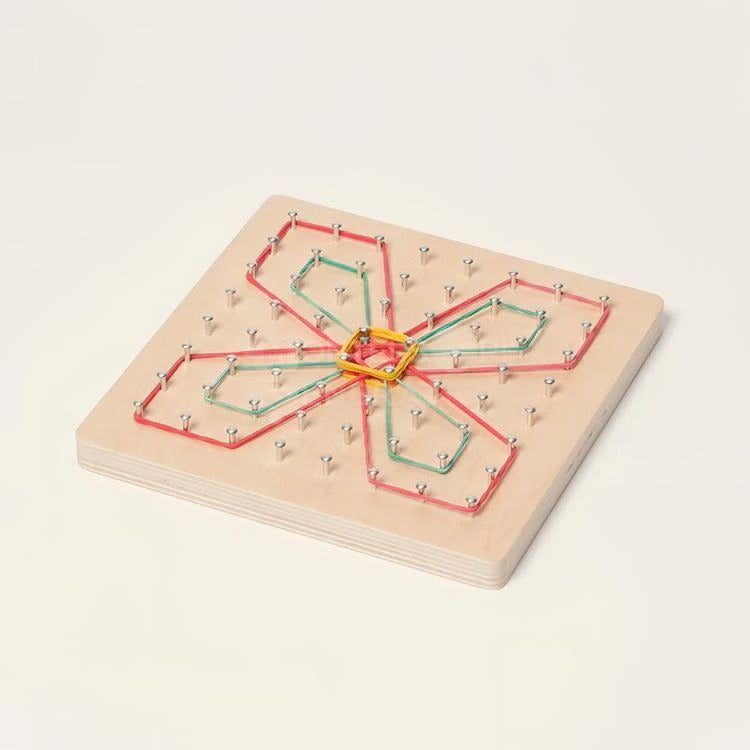 Montessori houten geometrisch activiteitenbord Montessori & Speelgoed