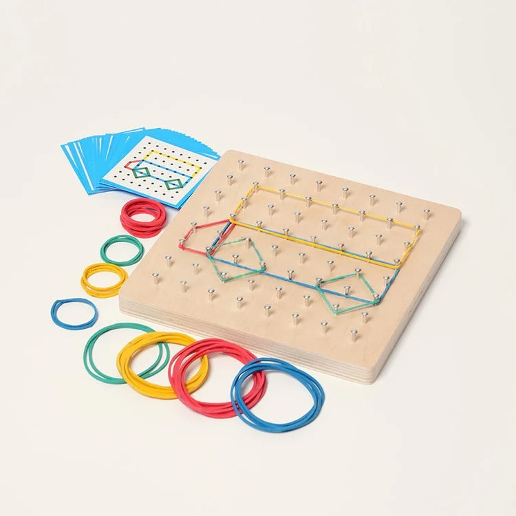Montessori houten geometrisch activiteitenbord Montessori & Speelgoed