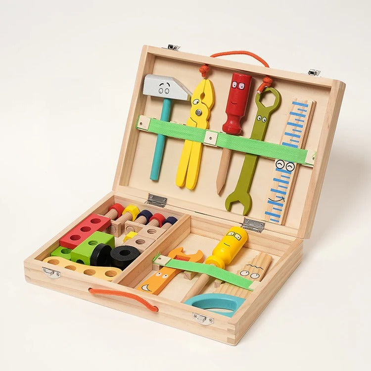 Montessori houten gereedschapskist Montessori & Speelgoed