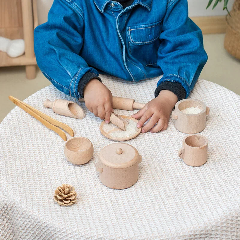 Montessori houten keukengerei Montessori & Speelgoed