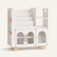 Montessori houten kinderboekenkast met speelgoedopberging Montessori & Speelgoed