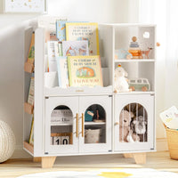 Montessori houten kinderboekenkast met speelgoedopberging Montessori & Speelgoed