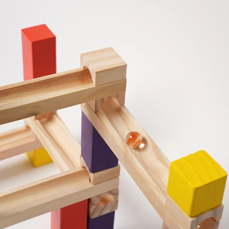 Montessori houten knikkerbaan Montessori & Speelgoed