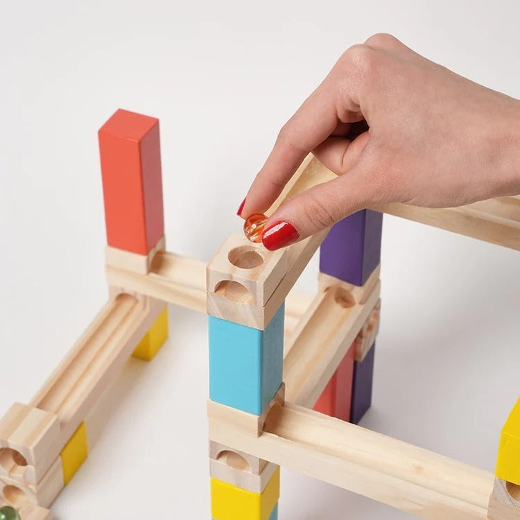 Montessori houten knikkerbaan Montessori & Speelgoed
