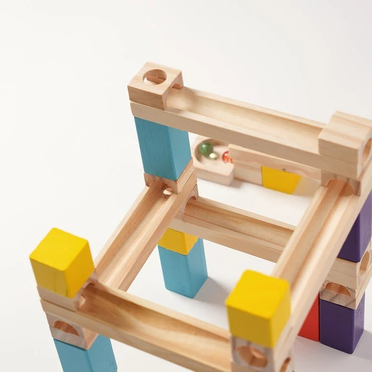 Montessori houten knikkerbaan Montessori & Speelgoed