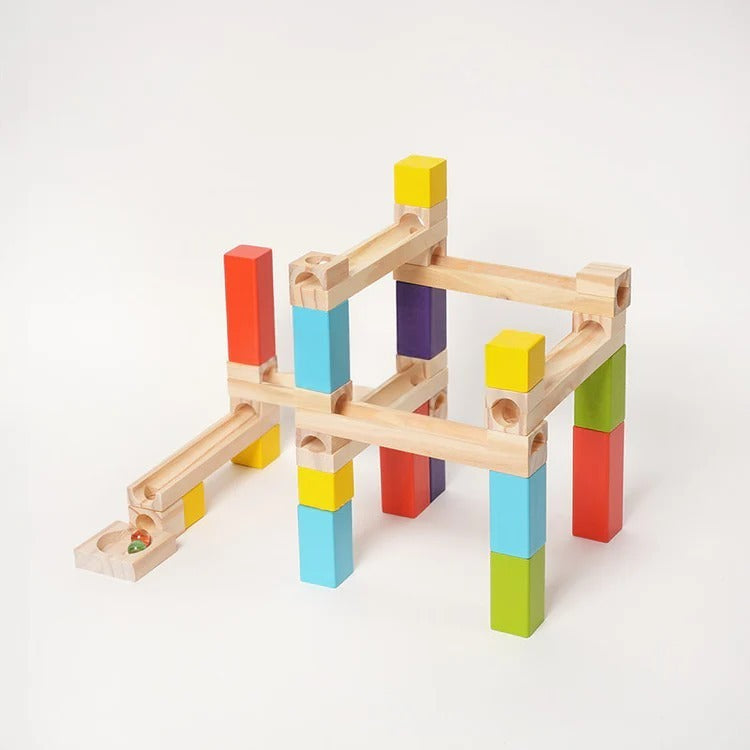 Montessori houten knikkerbaan Montessori & Speelgoed
