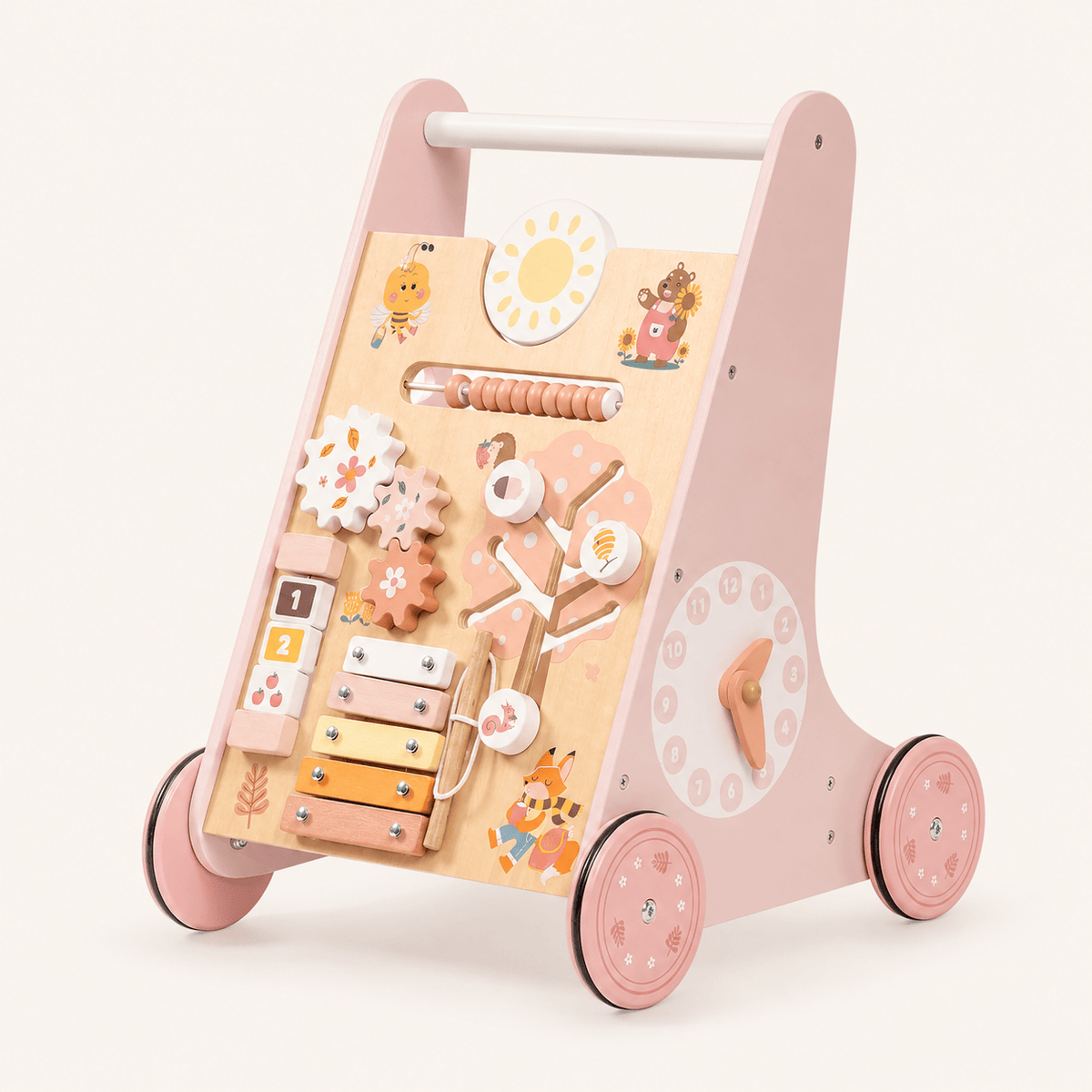 Montessori houten loopwagen duwspeelgoed voor baby Montessori & Speelgoed