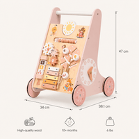 Montessori houten loopwagen duwspeelgoed voor baby Montessori & Speelgoed