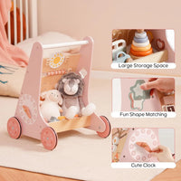 Montessori houten loopwagen duwspeelgoed voor baby Montessori & Speelgoed