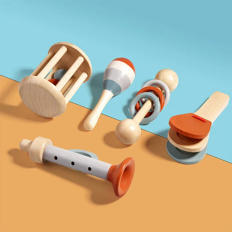 Montessori houten muziekinstrumentenset Montessori & Speelgoed