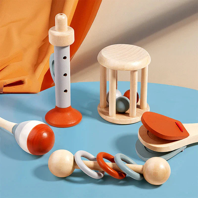 Montessori houten muziekinstrumentenset Montessori & Speelgoed