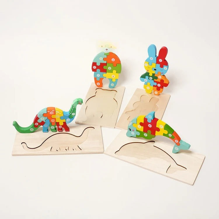 Montessori houten puzzel Montessori & Speelgoed