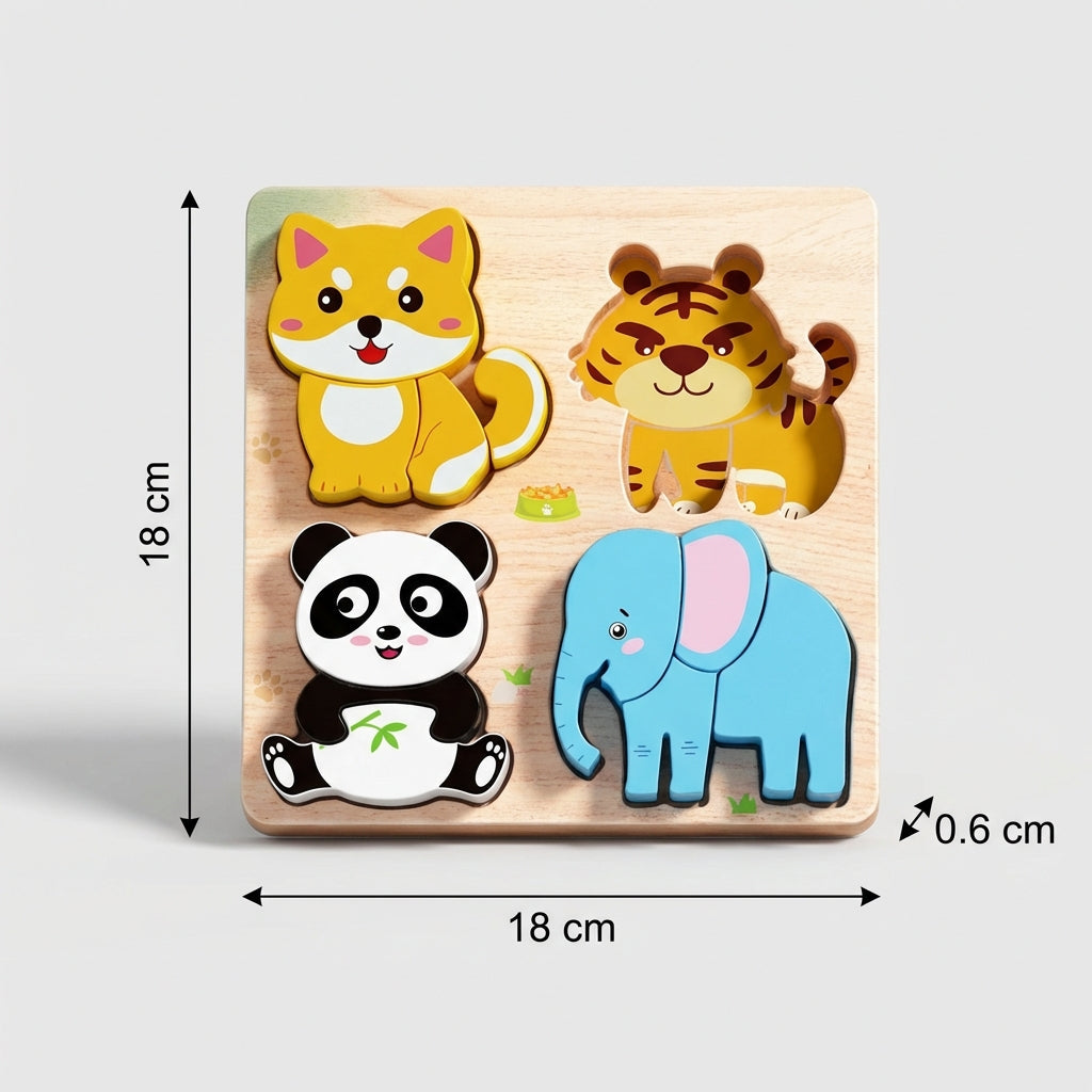 Montessori houten puzzels Montessori & Speelgoed