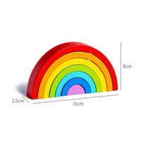 Montessori houten regenboogpuzzel Montessori & Speelgoed