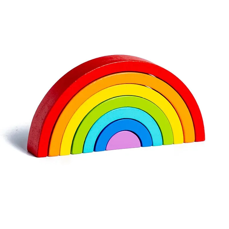 Montessori houten regenboogpuzzel Montessori & Speelgoed