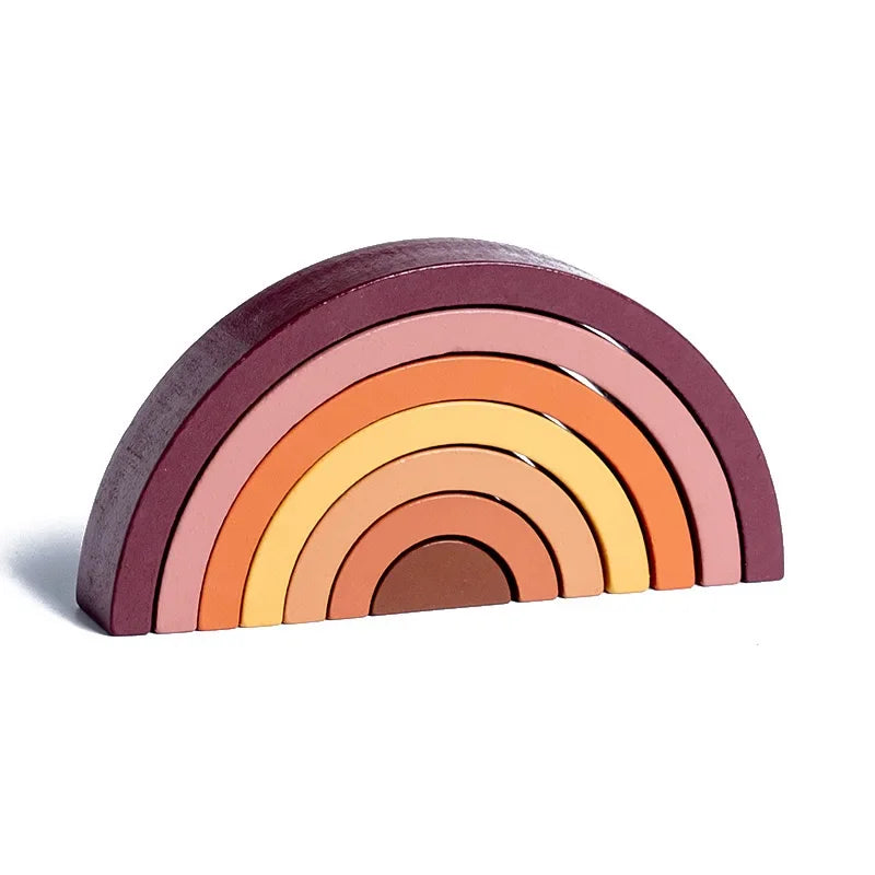 Montessori houten regenboogpuzzel Montessori & Speelgoed