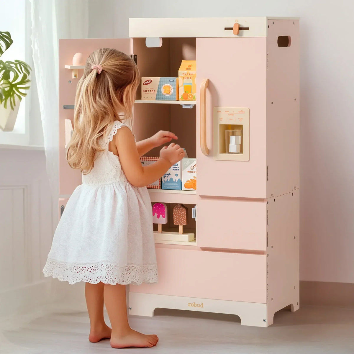 Montessori houten speelkeuken koelkast speelgoed Montessori & Speelgoed