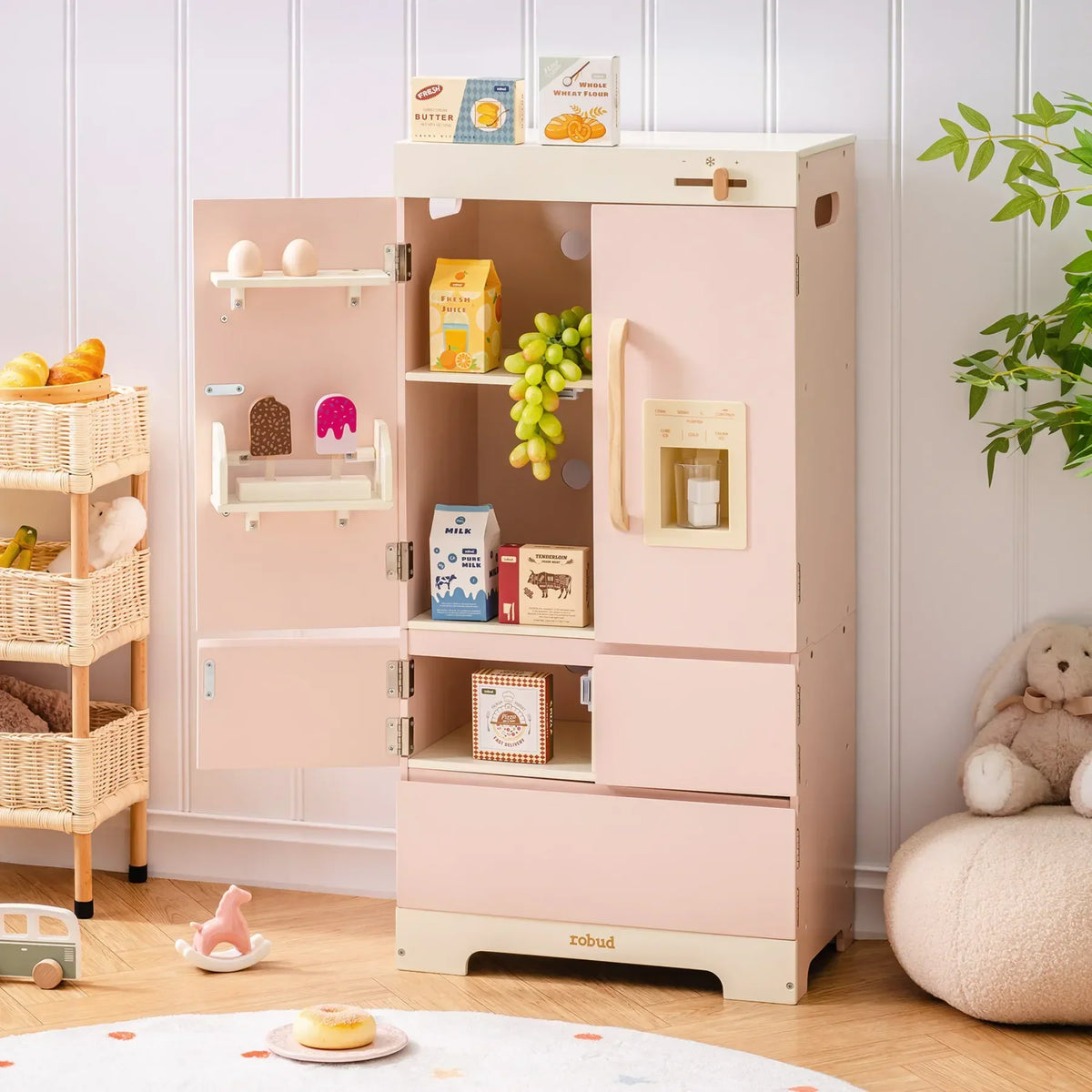Montessori houten speelkeuken koelkast speelgoed Montessori & Speelgoed