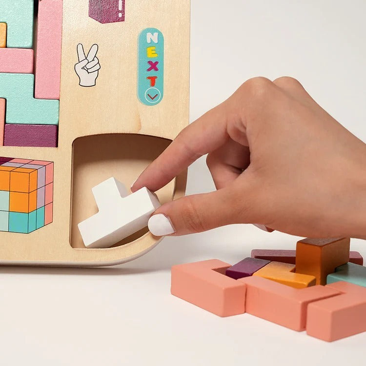 Montessori houten tetris Montessori & Speelgoed