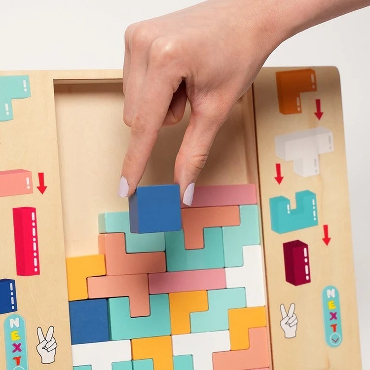 Montessori houten tetris Montessori & Speelgoed
