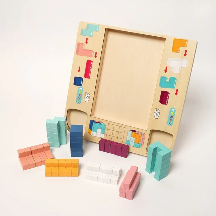 Montessori houten tetris Montessori & Speelgoed