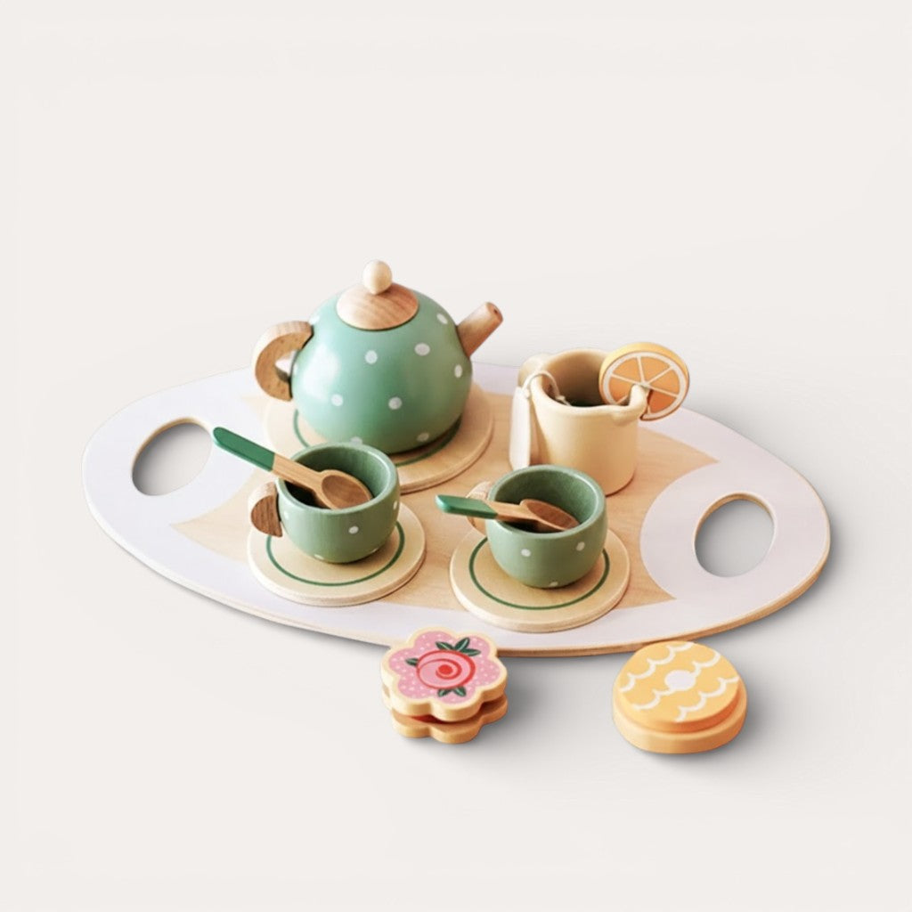 Montessori houten theeset Montessori & Speelgoed