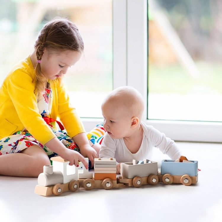 Montessori houten trein Montessori & Speelgoed