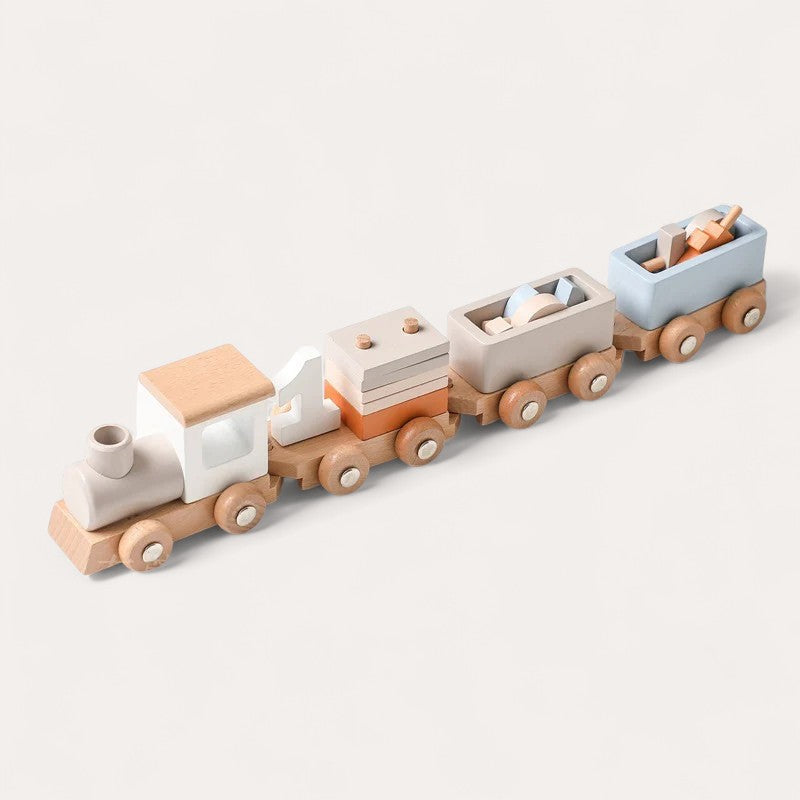 Montessori houten trein Montessori & Speelgoed
