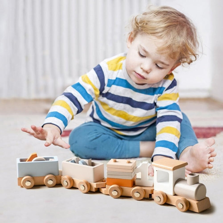 Montessori houten trein Montessori & Speelgoed