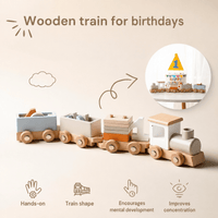 Montessori houten trein Montessori & Speelgoed