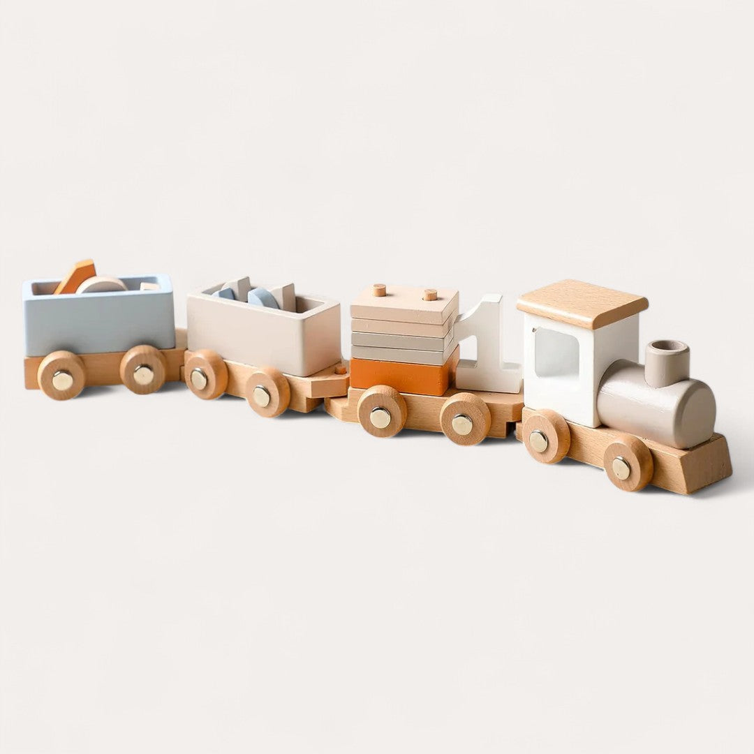 Montessori houten trein Montessori & Speelgoed