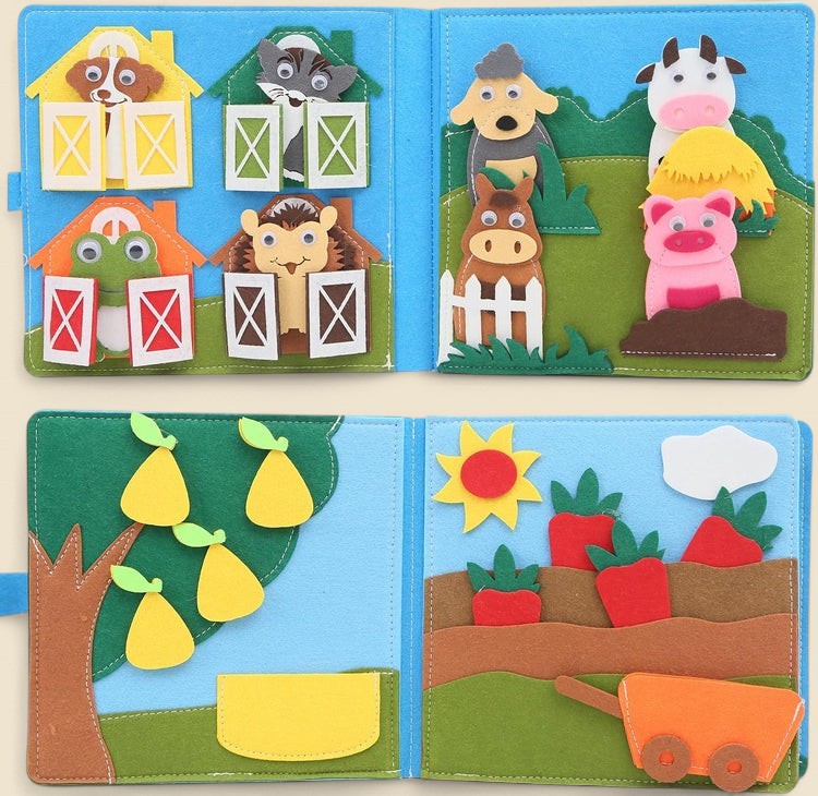 Montessori interactief boerderijboek Montessori & Speelgoed