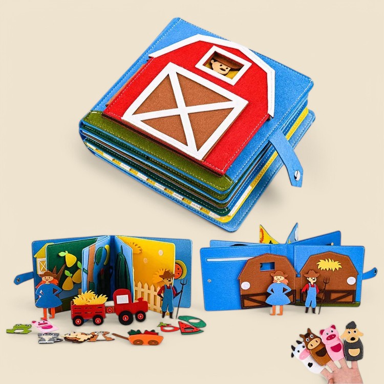 Montessori interactief boerderijboek Montessori & Speelgoed