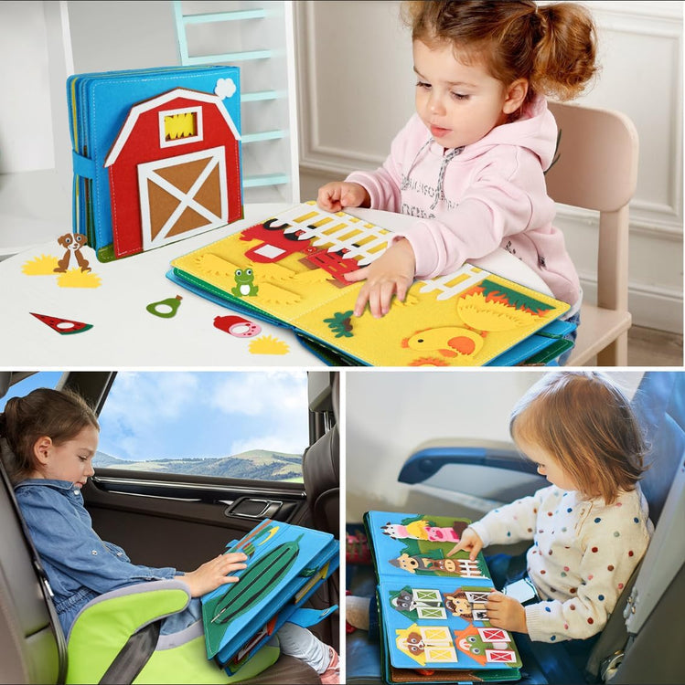 Montessori interactief boerderijboek Montessori & Speelgoed