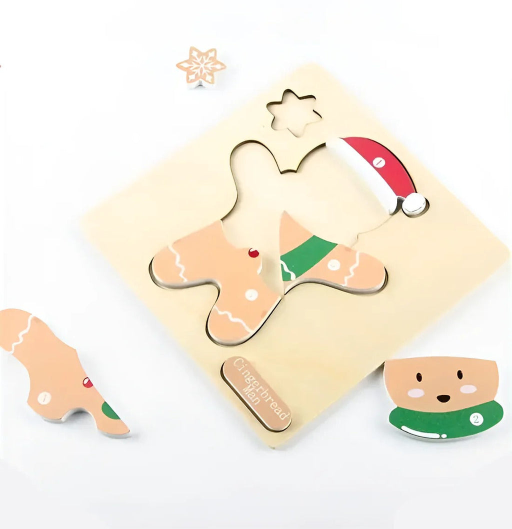 Montessori kerstpuzzel (set van 4) Montessori & Speelgoed