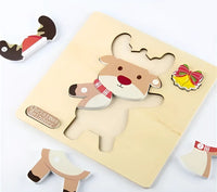 Montessori kerstpuzzel (set van 4) Montessori & Speelgoed