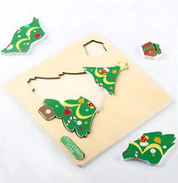 Montessori kerstpuzzel (set van 4) Montessori & Speelgoed