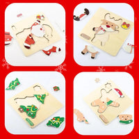 Montessori kerstpuzzel (set van 4) Montessori & Speelgoed