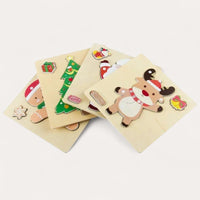 Montessori kerstpuzzel (set van 4) Montessori & Speelgoed