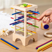 Montessori kleurrijke kralen- en staventoren Montessori & Speelgoed
