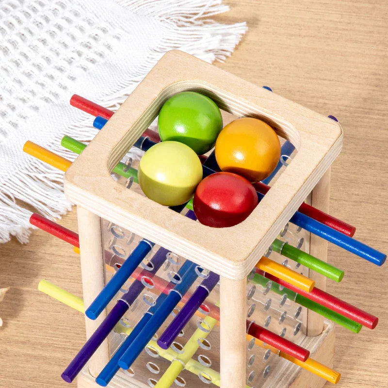 Montessori kleurrijke kralen- en staventoren Montessori & Speelgoed