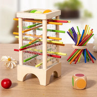 Montessori kleurrijke kralen- en staventoren Montessori & Speelgoed