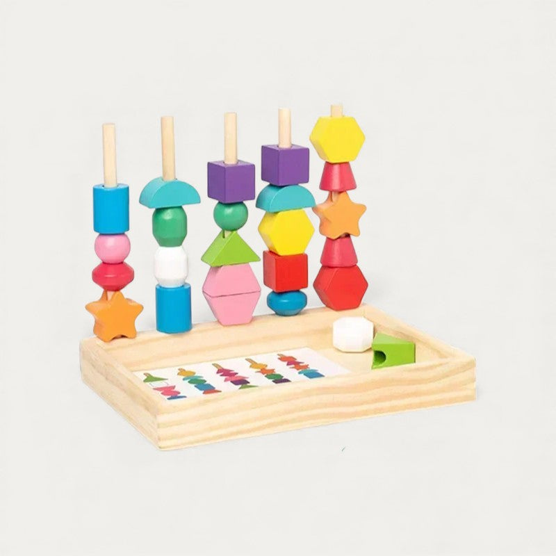 Montessori kralen-stapelspel Montessori & Speelgoed