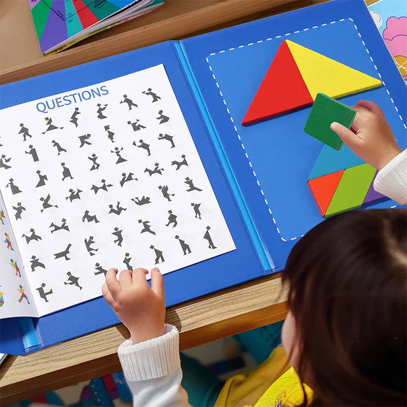Montessori magnetisch tangramboek Montessori & Speelgoed
