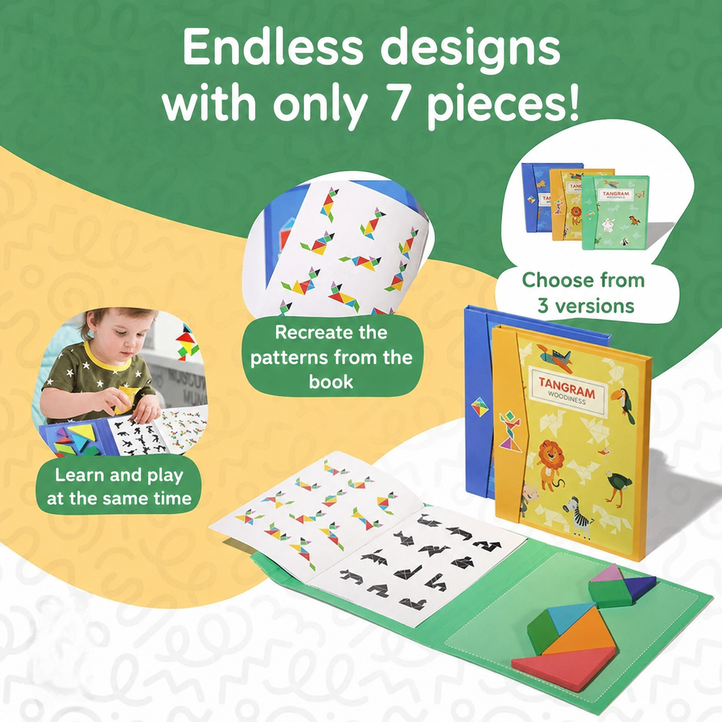 Montessori magnetisch tangramboek Montessori & Speelgoed